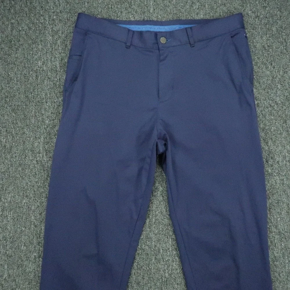 Twillory Pants Mens 34x32 Blue Tailored Fit Performance Stretch Trouser Chino *